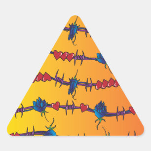 Adesivo Triangular Barbwire