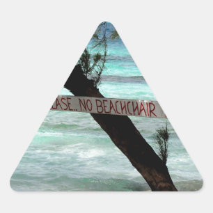 Adesivo Triangular Beach Chairs Rum Point Grand Cayman