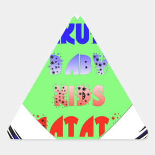 Adesivo Triangular Bebê Corações Luminosas Hakuna Matata Baby Design