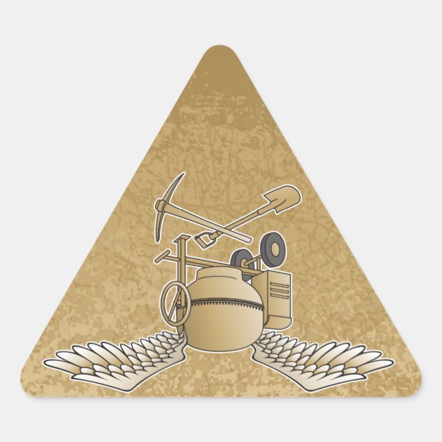 Adesivo Triangular bege betuminoso (Frente)