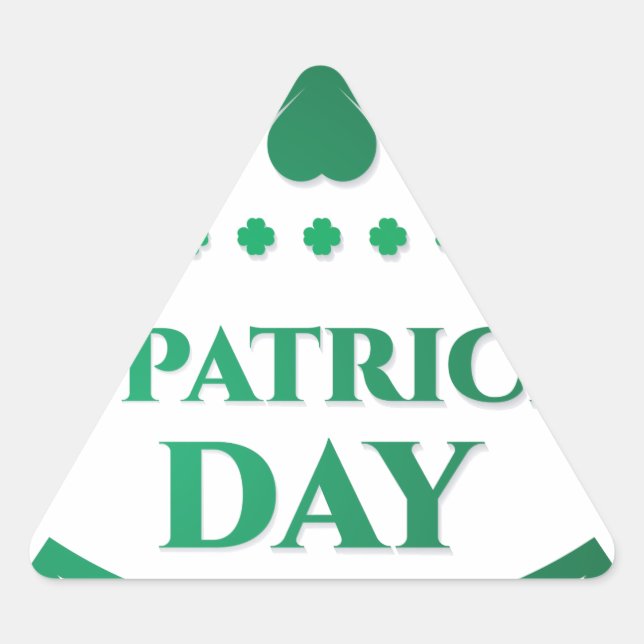 Adesivo Triangular beije-me, sou irlandês (Frente)