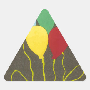 Adesivo Triangular Belo Feliz Aniversário: Fique Abençoado Demais