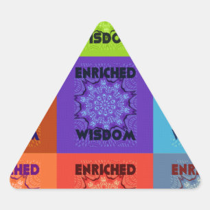 Adesivo Triangular Belo Impressão de arte Pop: Enriquecida