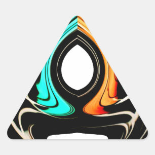 Adesivo Triangular Belos Abstrato, rodopia, Impressão de arte