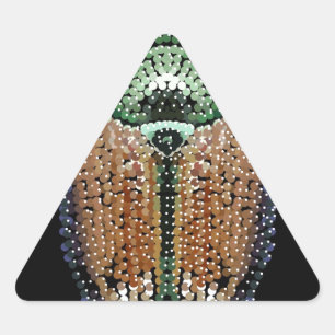 Adesivo Triangular Besouro Japonês