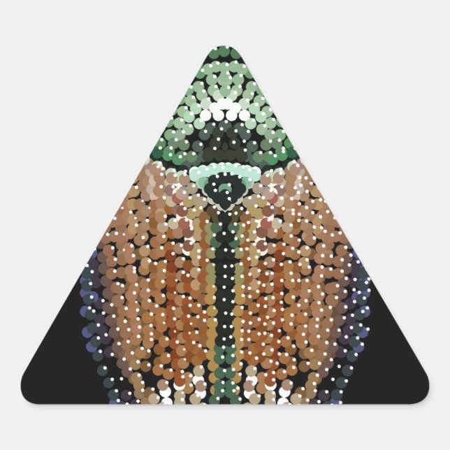 Adesivo Triangular Besouro Japonês (Frente)