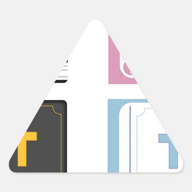 Adesivo Triangular bíblias (Frente)