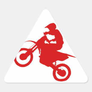 Adesivo Triangular BICICLETA da SUJEIRA (escarlate)