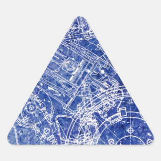Adesivo Triangular Blueprint