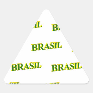 Adesivo Triangular Brasil 3D