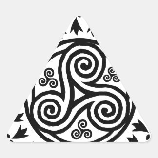 Adesivo Triangular Breton triskel e herminas