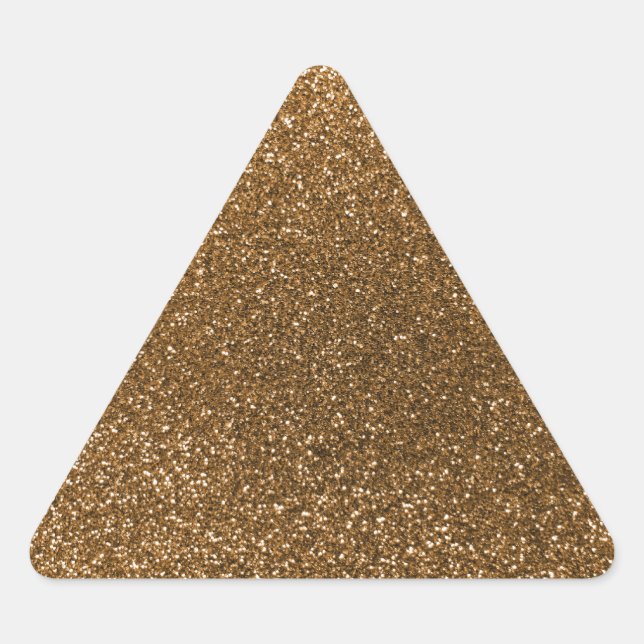 Adesivo Triangular brilho Dourado (Frente)