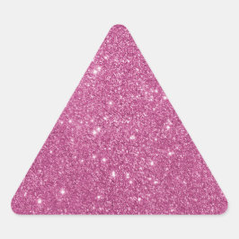 Adesivo Triangular Brilho Rosa Quente