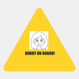 Adesivo Triangular Bubby a Bordo!