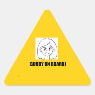 Adesivo Triangular Bubby a Bordo!