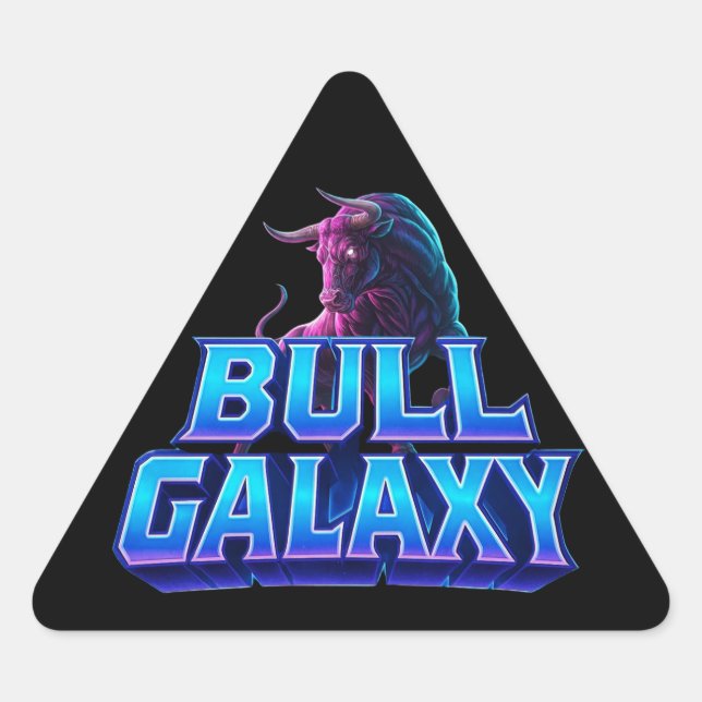 Adesivo Triangular Bull Galaxy Sticker 01 (Frente)