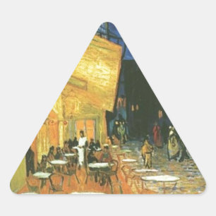 Adesivo Triangular Cafe Terrace - Vincent van Gogh