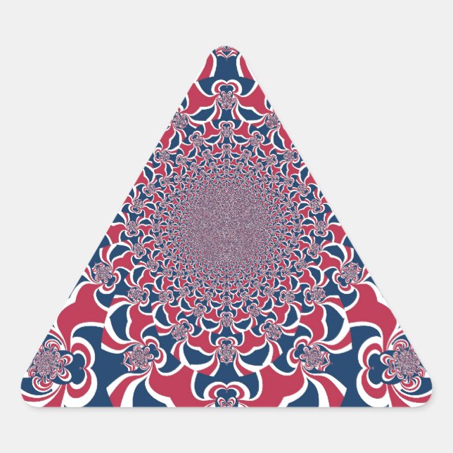 Adesivo Triangular Caleidoscópio Impressão de Arte (Frente)