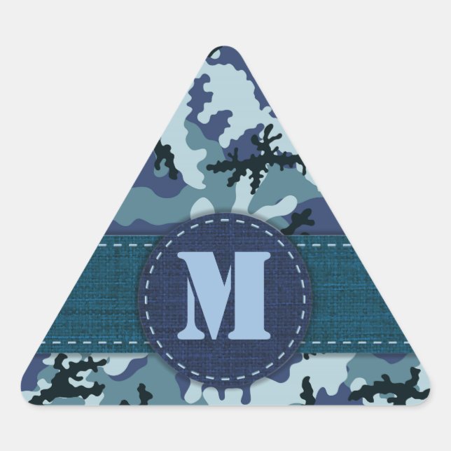 Adesivo Triangular camuflagem do marinho (Frente)