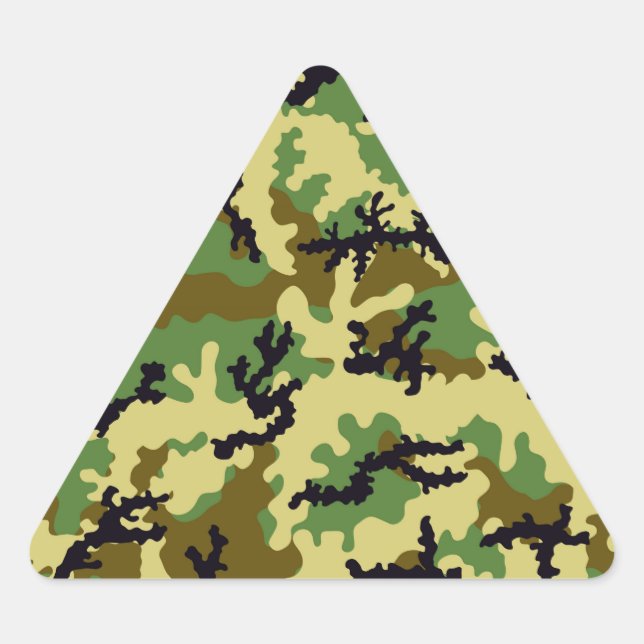 Adesivo Triangular Camuflagem florestal (Frente)