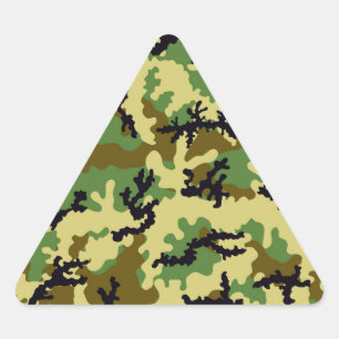 Adesivo Triangular Camuflagem florestal