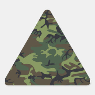 Adesivo Triangular Camuflagem Verde Militar