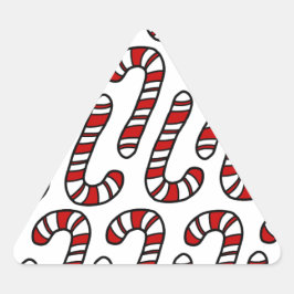Adesivo Triangular Candy Canes