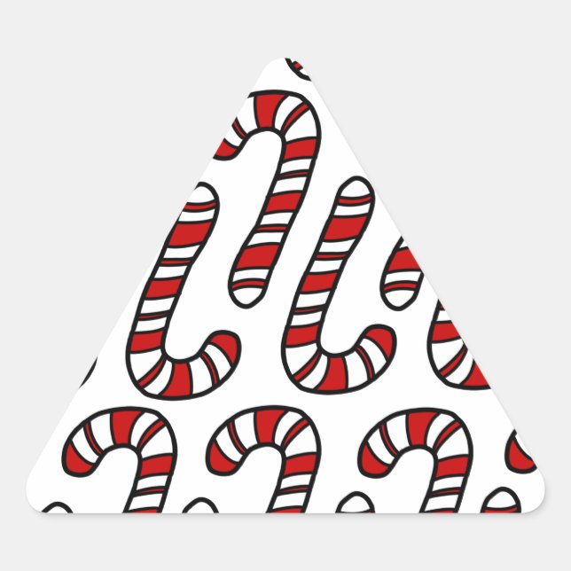 Adesivo Triangular Candy Canes (Frente)