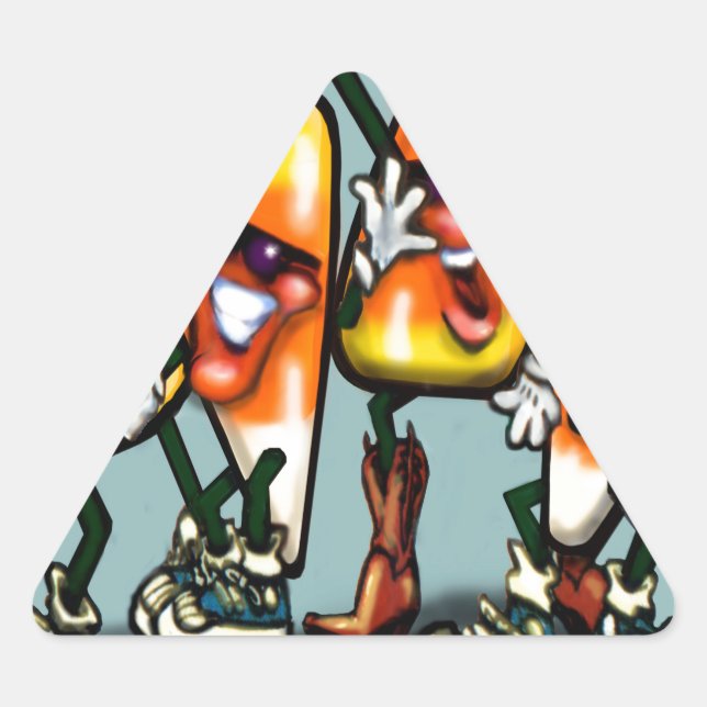 Adesivo Triangular Candy Corn Gang (Frente)