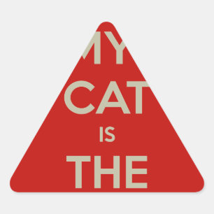 Adesivo Triangular Cat Qoute