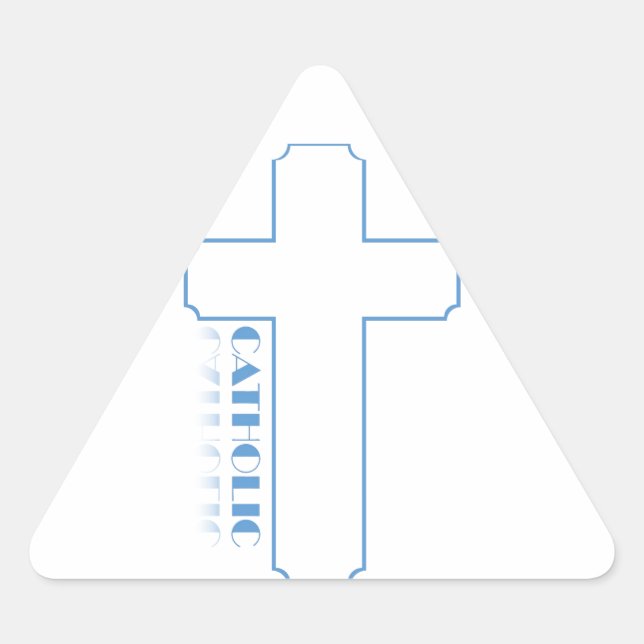 Adesivo Triangular católico (Frente)