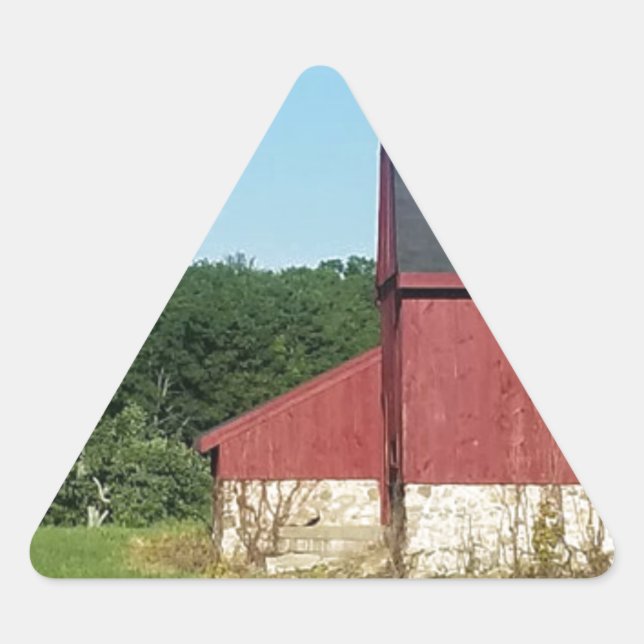 Adesivo Triangular Celeiro Rural (Frente)