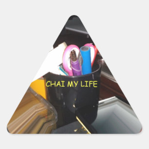 Adesivo Triangular Chai My Life, adorável, inspirou "DIY Ideies for L