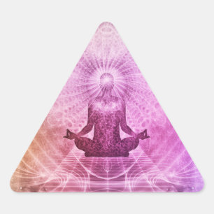 Adesivo Triangular Chakra - Símbolo Yoga - Meditação