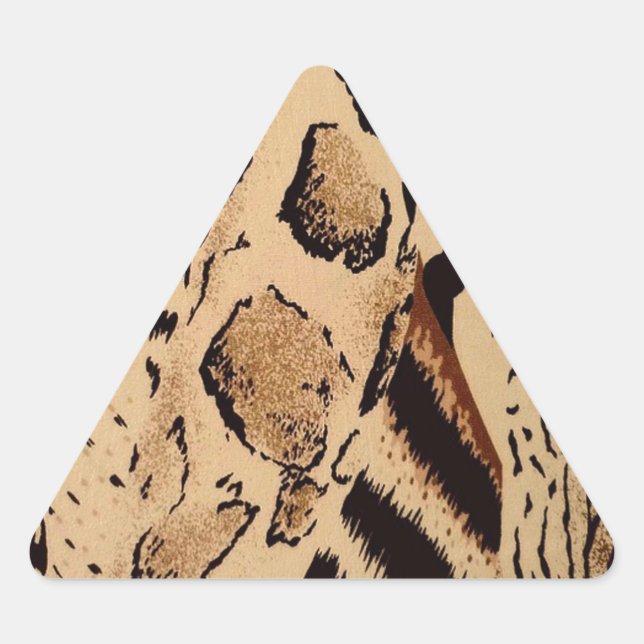 Adesivo Triangular Cheetah Pattern (Frente)