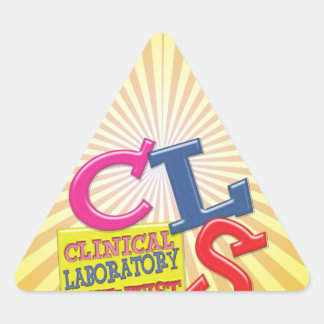 ADESIVO TRIANGULAR CIENTISTA DO CLS WHIMSICAL CLINICAL LABORATORY