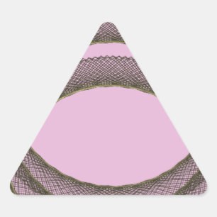 Adesivo Triangular círculos sobrepostos em abstrato de fundo roxo
