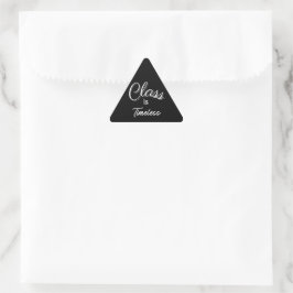 Adesivo Triangular Classe é Eterno Sticker