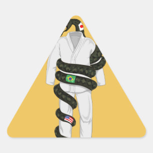 Adesivo Triangular Cobra Jiu Jitsu