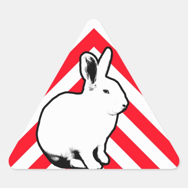 Adesivo Triangular CoelhoLuv Rabbit Sticker 2 (Frente)