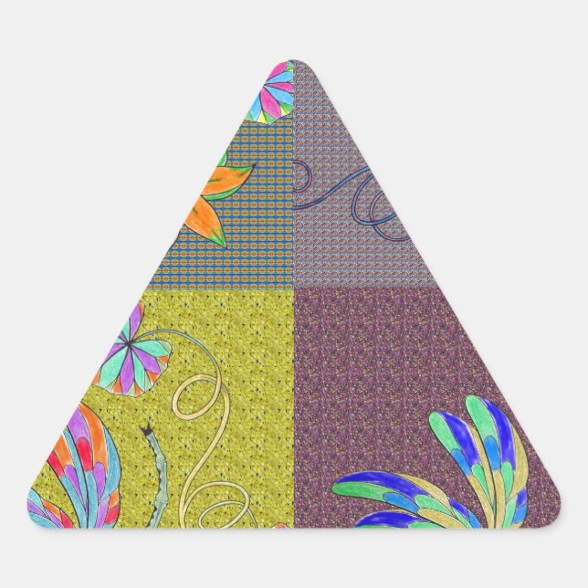 Adesivo Triangular Colagem Dragonfly (Frente)