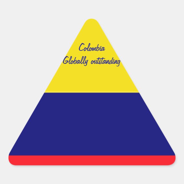 Adesivo Triangular Colômbia (Frente)