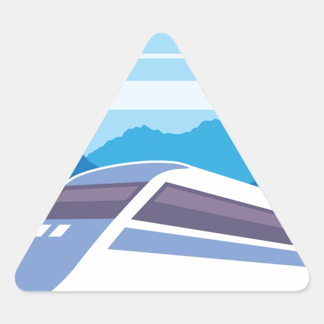 Adesivo Triangular Comboio rápido (Frente)