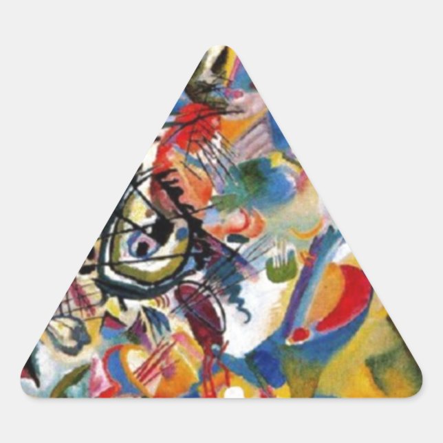 Adesivo Triangular Composição VII de Kandinsky (Frente)