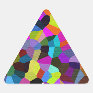 Adesivo Triangular Confetti em Pedras de Joias