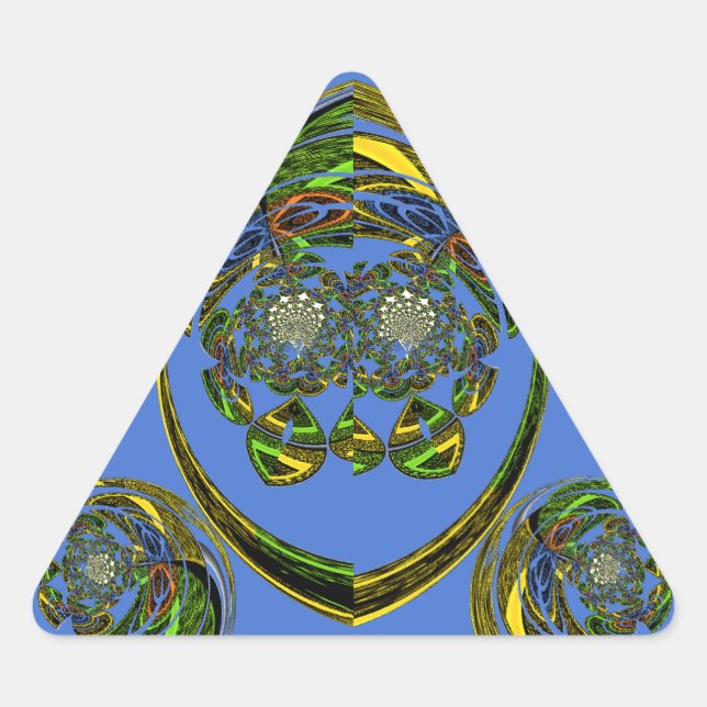 Adesivo Triangular Confira minhas curvas azuis (Frente)