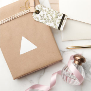 Adesivo Triangular Conjunto de Vazios de Casamento Branco sem Costura