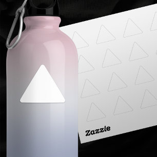 Adesivo Triangular Conjunto simples de Casamento branco de 1,5" com 2