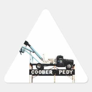 Adesivo Triangular Coober Pedy, Capital Opal do Mundo