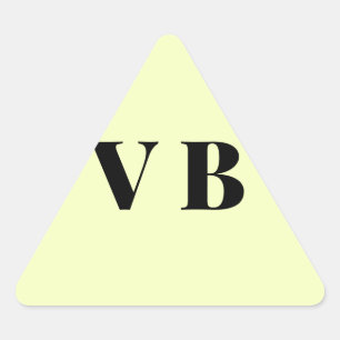Adesivo Triangular cor personalizada pastel simples mínima sólida per